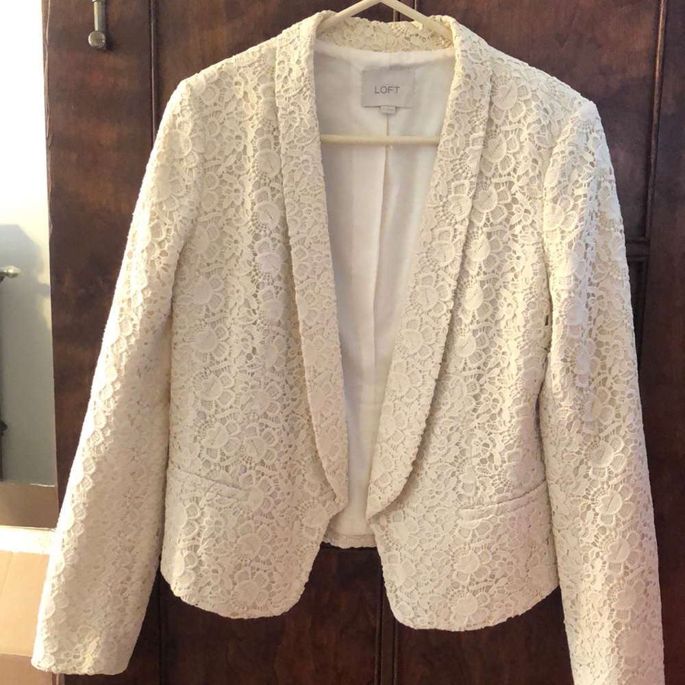 LOFT lace blazer